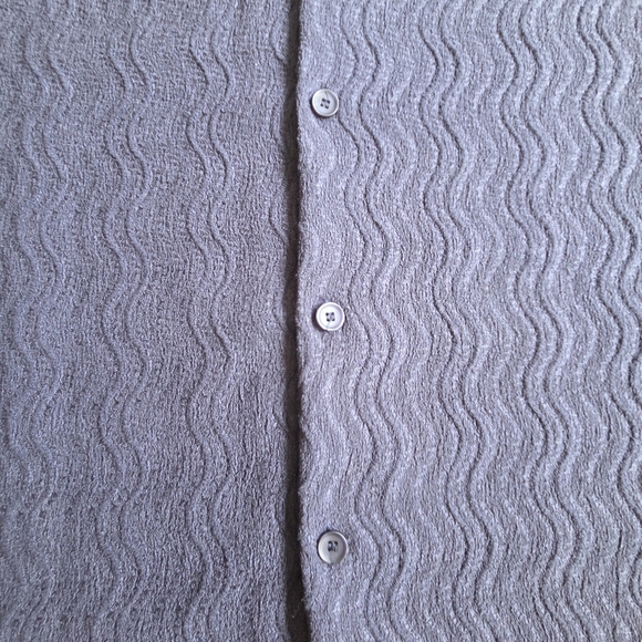 Casual Navy Blue Button Down Shirt for Men - Picture 8 of 8